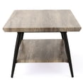 thumbnail image 5 of Canyon Gray Wood Coffee Table With Storage Shelf For Home Grey Extra Space, 5 of 6