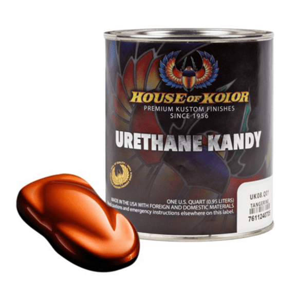 House Of Kolor Kosmic Kolor UK08-Q01 Urethane Enamel Kandy, 1 qt Can, Tangerine