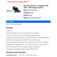 thumbnail image 2 of Rear Brake Pad Set - Compatible with 2004 - 2008 Chrysler Pacifica 2005 2006 2007, 2 of 2