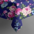 thumbnail image 5 of Pioneer Flower Floral Print Pattern Square Tablecloth,Waterproof Square Table Cover,Wipeable Spillproof Washable Table Cover for Home Kitchen Party Decor 52"x52"(132x132cm), 5 of 6