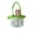 Green, variant on Hyknon Easter Bunny Baskets, Soft Cotton Container with Handle, Cute Candy Bags with Plush Rabbit Ears, Multi-Purposes Decorative Bucket for Easter Egg Hunts Party Candy Party, Purple