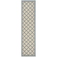 thumbnail image 6 of SAFAVIEH Beach House Nima Trellis Indoor/Outdoor Area Rug Cream/Blue, 8'6" x 12', 6 of 10