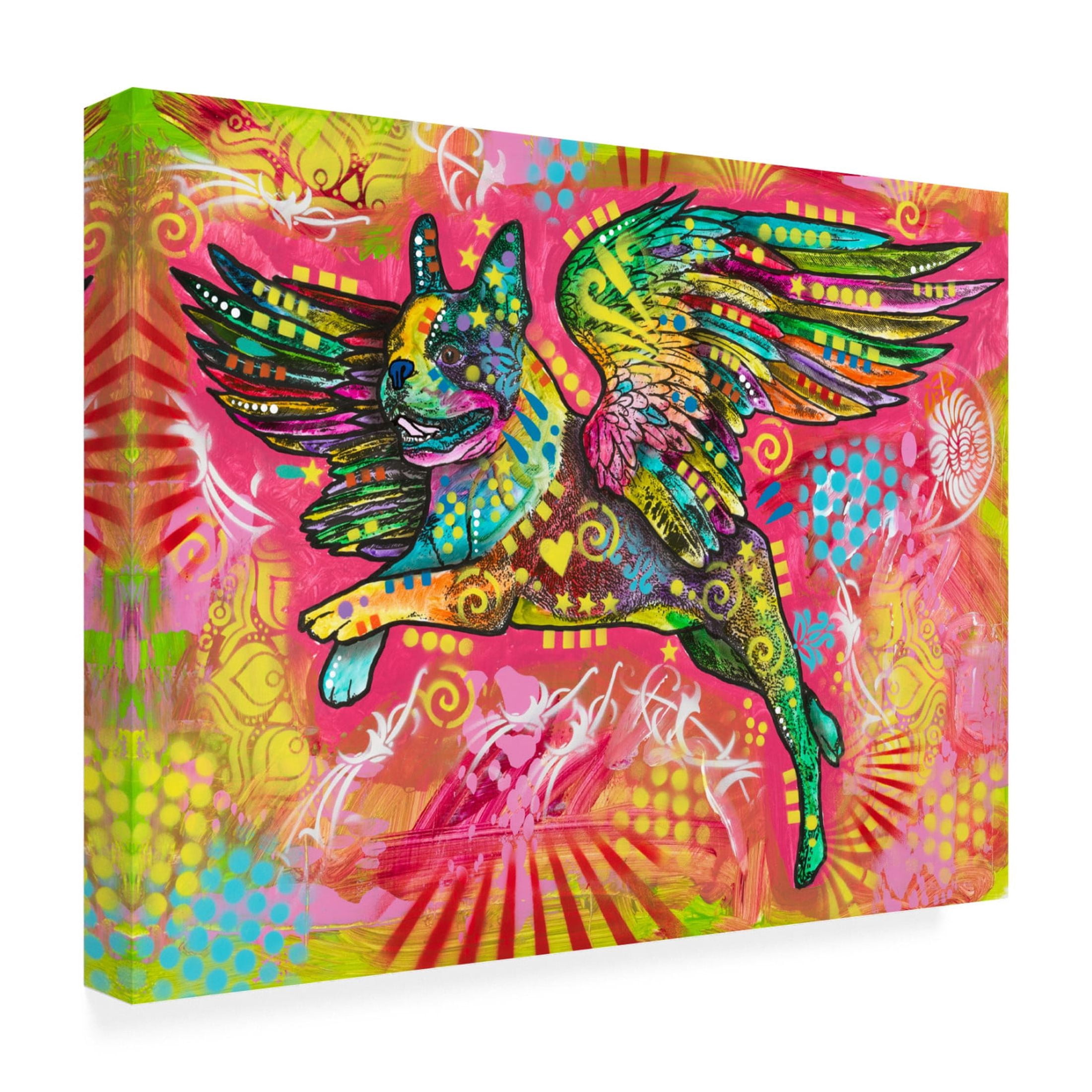 Canvas Wall Art - Dean Russo- Exclusive 'Boston Sphinx' Wall Art for Living Room, Bedroom, or Office Décor by Trademark Fine Art - 47 x 35 Inches