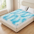 thumbnail image 3 of JIOABL 3 inch Full Size Memory Foam Mattress Topper, 5-Zone Support, Gel Infused Cooling, Pressure Relief, CertiPUR-US for Bed, Sofa, RV, 3 of 11