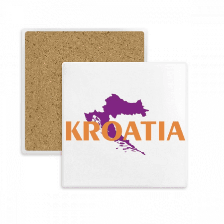 

Map Kroatia Europe Art Deco Fashion Coaster Cup Mat Mug Subplate Holder Insulation Stone