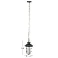 thumbnail image 3 of SAFAVIEH Adelle A19 Black Steel Pendant Light with Black Shade, 3 of 6