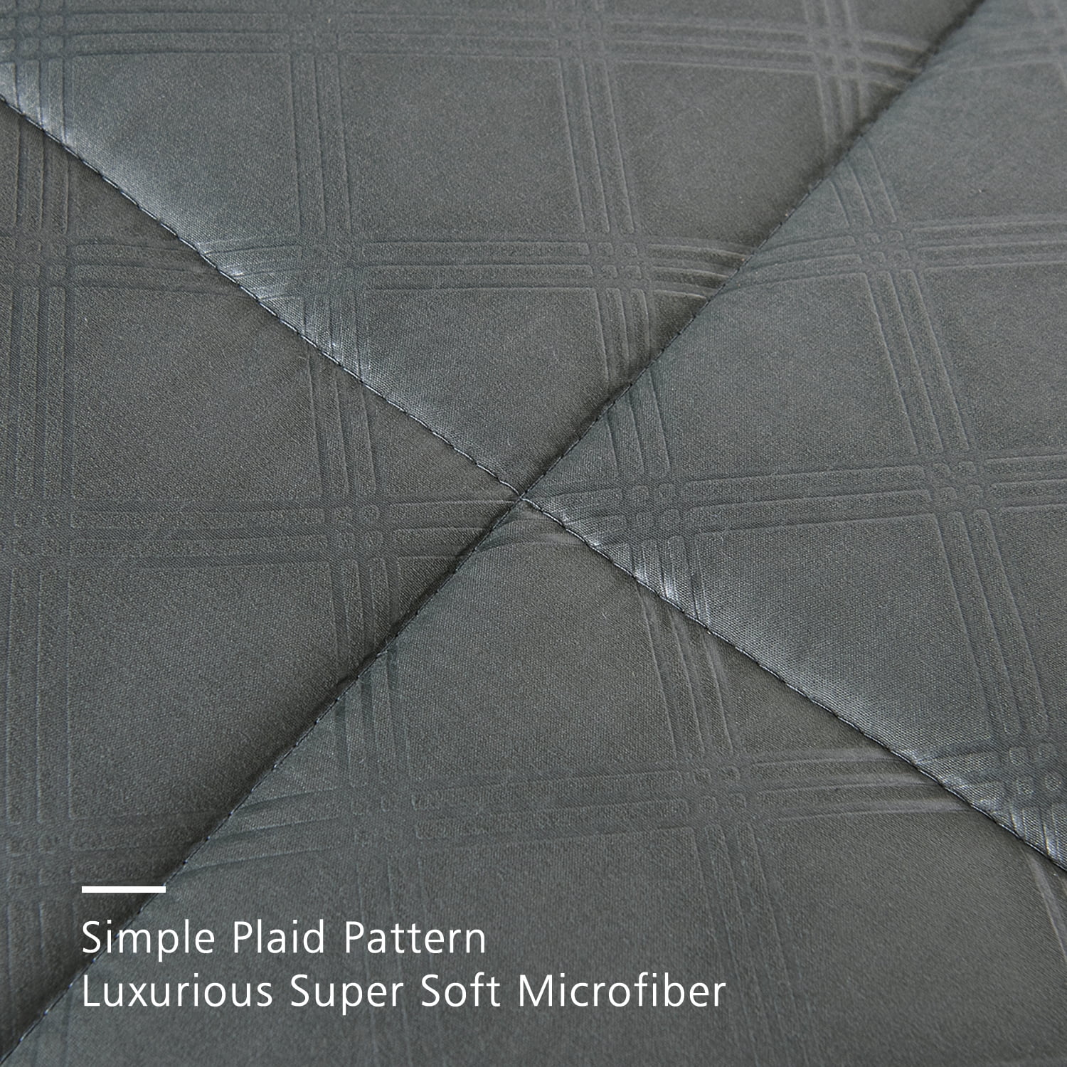 JML Gray Queen Comforter Set - 10 Pieces Bedding Set Bed in a Bag with Comforters, Sheets, Bed Skirt, Decorative Pillows, Pillowcases & Shams