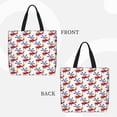 thumbnail image 2 of Honeii Cartoon Helicopter Print Tote Bag, Reusable Grocery Shopping Bag,Shoulder Bag with Inner Pocket, 2 of 7