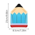 thumbnail image 2 of 10-Pack Pencil Shaped Paper Plates - Back to School Party Supplies, Cute School-Themed Disposable Trays for Classroom, Picnic & First Day Celebrations, 2 of 5
