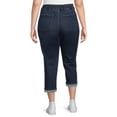 thumbnail image 3 of Terra & Sky Women's Plus Size Curvy Capri Pants, 3 of 5