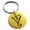 Gold, variant on Stainless Steel Reiki Dumo Tibetan Master Engraved Small Medallion Circle Charm Keychain Keyring