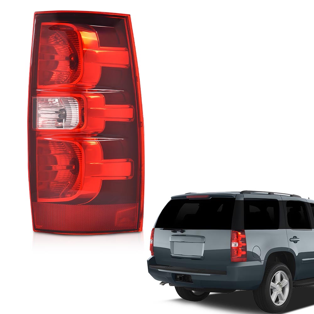 CROSSDESIGN Tail Light Fit for Chevrolet Tahoe Suburban 1500 2500 2007-2014 Tail Lamp