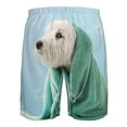 thumbnail image 6 of Disketp Men'S Swim Trunks Hawaiian Breathable Surf Beach Swimsuits Mesh Lining Beach Shorts With Pockets-Dog Wrapped In Towel, 6 of 9