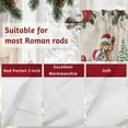 thumbnail image 7 of Christmas Cat Valance Curtain for Windows Winter Snowflake Christmas Tree Poinsettia Curtain Valances Short Window Treatments Panels for Kitchen Bathroom Laundry Room Basement 54 x 18 Inch, 7 of 7