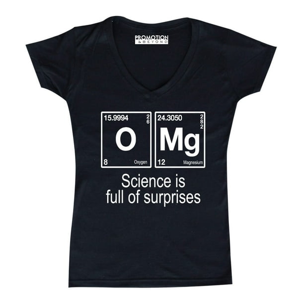 Promotion Beyond P B Omg Element Science Is Full Of Surprises Women S V Neck Black Xl Walmart Com Walmart Com