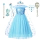 thumbnail image 2 of Disney Frozen Girls Elsa Cosplay Disfraz de Halloween Niños Princesa Vestido con capa Carnaval Fiesta de cumpleaños Ropa de noche 2-10Y3T (Etiqueta 110) Gao Jinjia LED, 2 of 2