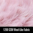 thumbnail image 4 of Nvzi Solid Color Plush Table Runner,Faux Sheepskin Decorative Shaggy Dresser Scarf,Not-Slip Desk Pad Food for Christmas Weddin,Luxury False Fur Dresser Tablecloth-Light Pink 40x80cm(16x31inch), 4 of 4