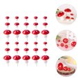 thumbnail image 2 of 60 Pcs Mushroom Cake Toppers Hat DIY Pick Insert Birthday Decoration Fairy Cupcake Picks Dessert Baby, 2 of 6