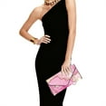 thumbnail image 3 of FOR U DESIGNS Pink Gold Marble Clutch Purses for Women Lightweight Wedding Bag Waterproof Ladies Party Handbag Crossbody Shoulder Envelope Bags, 3 of 9