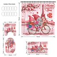 thumbnail image 2 of Aosijia 4 Pcs Valentines Day Shower Curtain, Loving Hearts with Cute Gnome Shower Curtains for Bathroom Decor, Romantic Fabric Waterproof Shower Curtain Sets with Hooks, 2 of 3