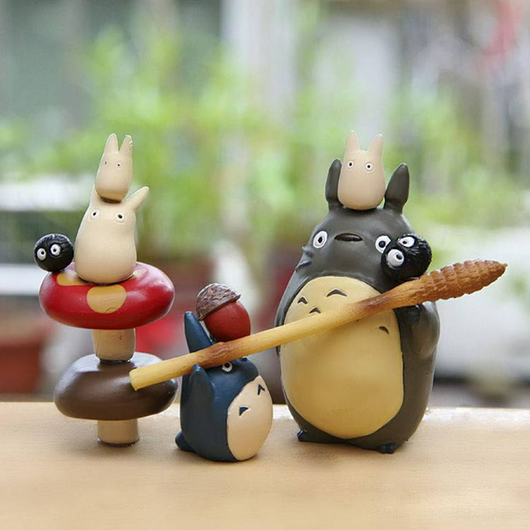 Hayao Miyazaki Ghibli Totoro My Neighbor Totoro Mini Landscape Decoration Doll Decoration Holiday Birthday Gift, Size: Small, Black