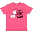 thumbnail image 3 of Inktastic Grammy Loves Me Lots and Lots- cute elephant Youth T-Shirt, 3 of 5
