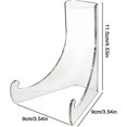 thumbnail image 5 of Transparent Acrylic Book Stand - Clear Acrylic Plate Stand Holder With Ledges - S-6pcs, 5 of 5