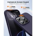 thumbnail image 4 of KOMI Designed for iPhone 16 Pro Max Case,Shockproof Liquid Silicone Protective Phone Case with Soft Anti-Scratch Microfiber Lining Ultra Slim Drop Protection Phone Cover 6.9 inch Dark Purple, 4 of 5