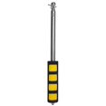 thumbnail image 1 of Flag windsock poles 1.2m stainless steel retractable guide pole flag pole teaching pointer yellow (HTOOQ), 1 of 4