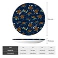 thumbnail image 2 of Zufioo Sea Turtles Swimming Print Bone China Decorative Plate, Ceramic Dinner Plate with Stand Ceramic Decoration Homewares-6in, 2 of 6