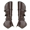 thumbnail image 3 of Leg Guard Cosplay Costume Halloween Metal Rivets Decor Wearable Adjustable Shoes, 3 of 10