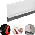 thumbnail image 4 of Hyasfey 2 Pcs Balayage de Porte pour Bas de Porte Design Intégré Brosse Auto-Adhésive pour Protection contre la Poussière Insectes Chaleur Froide, 4 of 8