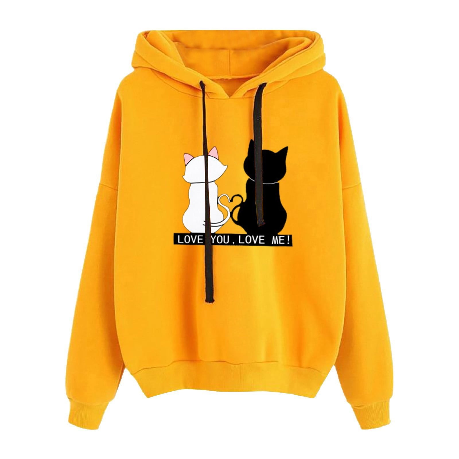 AOOCHASLIY Clearance Hoodies for Women Hoodie Printing Pullover Long