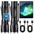 thumbnail image 1 of Linternas Tacticas LETMY Recargables 20000 Lumenes LED Impermeables con Zoom Paquete 2 Unidades, 1 of 5