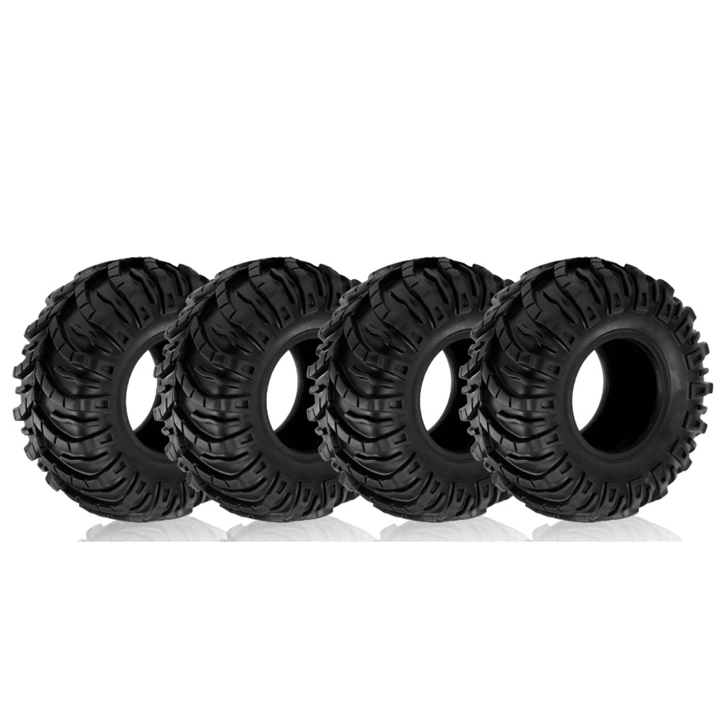 4Pieces 2.2 inch Arrow Pattern Rubber Tires for RC 1:10 Rock Crawler 