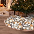 thumbnail image 6 of Kdxio Cartoon Cat 1 Print Christmas Tree Skirt Christmas Xmas Tree Skirts Mat for New Year Holiday Christmas Party Decorations-30", 6 of 7