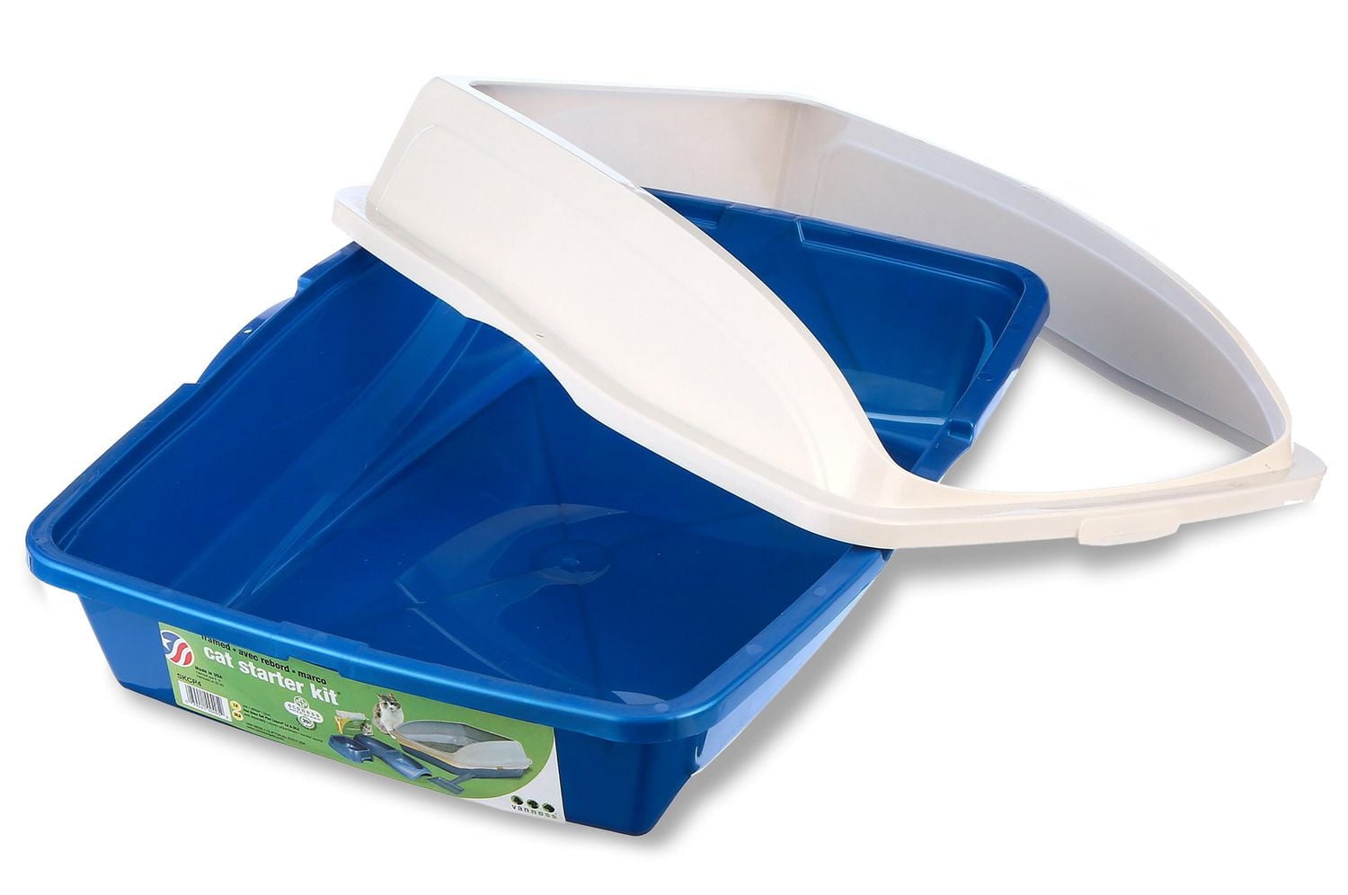 Van Ness Bac à litière pour chat encadré, grand 19 po x 15.13 po x 8 po