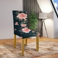 thumbnail image 3 of Flower Chair Covers for Dining Room Set of 4, Dining Chairs Seat Cover,Kitchen Stretch Chair Covers,Seat Cover for Dining Chairs,Furniture Protector for Chairs Dining Room,Slipcover Chair Covers, 3 of 6