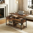 thumbnail image 3 of MONVANE 40" Lift Top Coffee Table with Storage for Living Room, Rustic Brown, 3 of 11