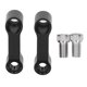 thumbnail image 1 of Kit de adaptadores de extensión de espaciadores de aleación de aluminio para espejos de 10 mm, color negro, para modelos F900XR, F900R, S1000XR y S1000R., 1 of 14