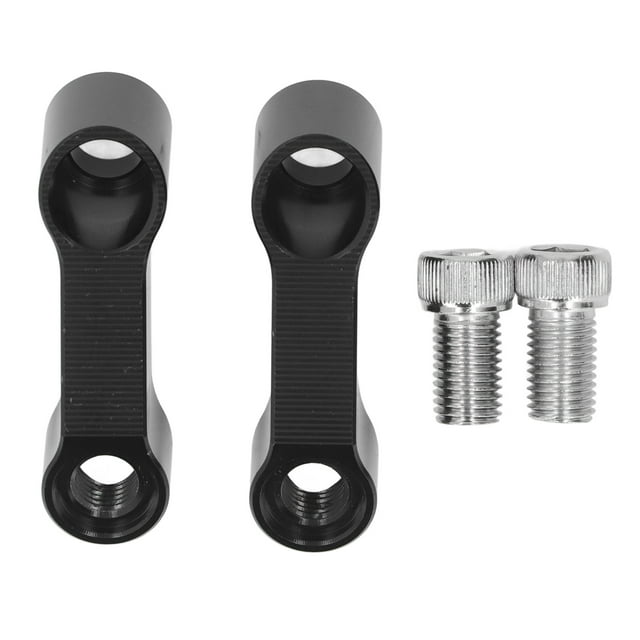 Kit de adaptadores de extensión de espaciadores de aleación de aluminio para espejos de 10 mm, color negro, para modelos F900XR, F900R, S1000XR y S1000R.