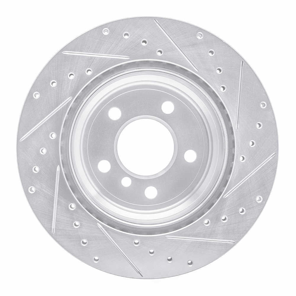 Dynamic Friction Company 631-31143L DFC Brake Rotor - Drilled And Slotted - Silver