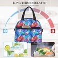thumbnail image 4 of Disketp Bright Flowers Lonchera Térmica para Mujer y Hombre, Bolsa de Almuerzo Reutilizable e Impermeable para Trabajo, Viajes y Picnic, 4 of 7