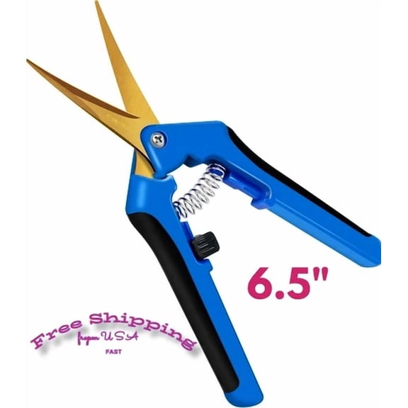 PURELY- Gardening Scissors Pruning Shear Hand Pruner Titanium Precision Blades Cutter