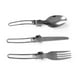 thumbnail image 3 of Reusable Travel Utensils Set Foldable Fork Spoon Knife Set Travel Utensils with Carrying Bag for Camping Easy to Travel, 3 of 5