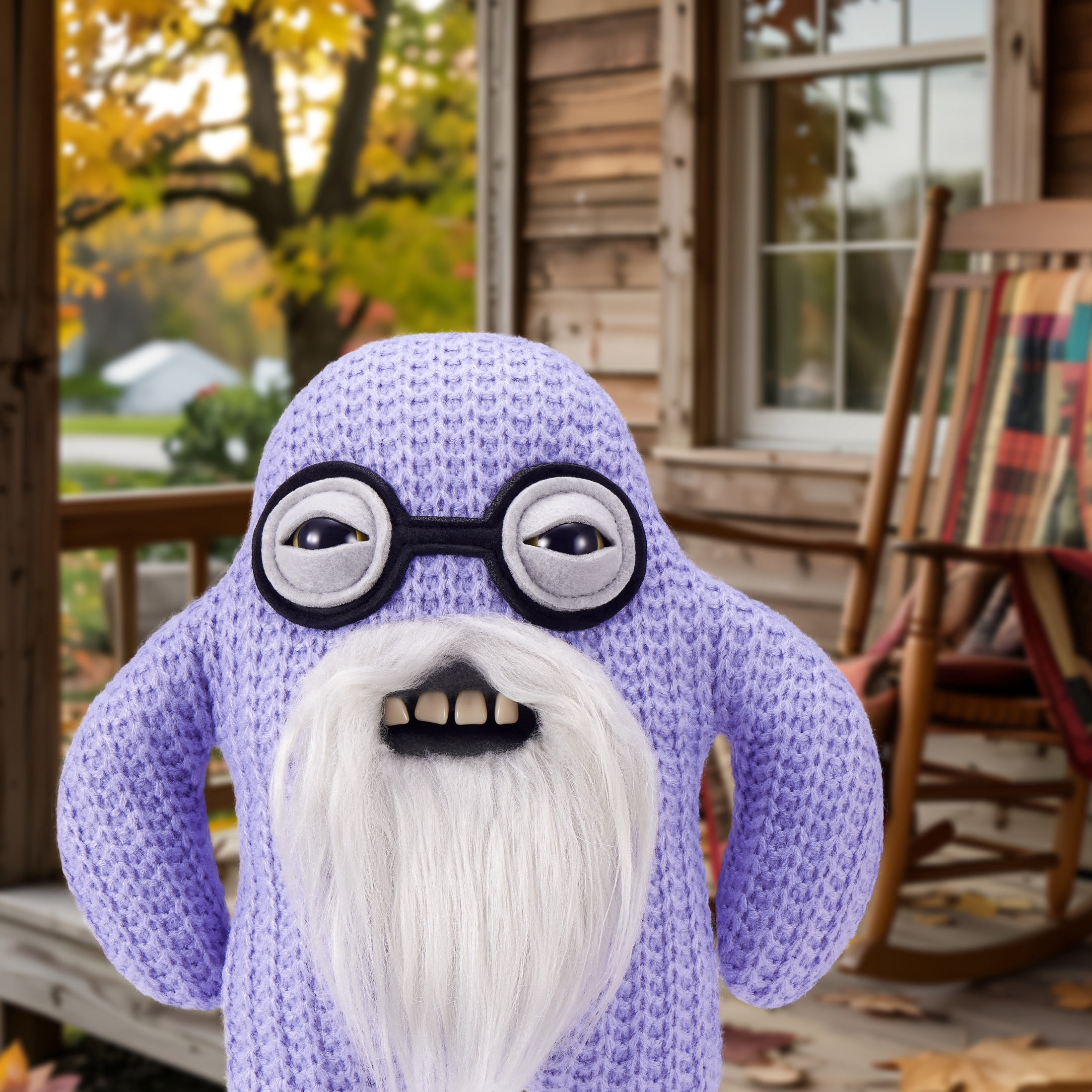 Fuggler Old Fogies 9 inch (Mr Needles), Funny Ugly Monster Stuffed Animal Toy by ZURU