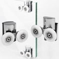 thumbnail image 3 of Bgsha Roues 23mm Haut Bas Rouleaux de Porte de Douche Haut et Bas, 3 of 9