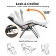 thumbnail image 5 of Alvantor 2-Pack Zero Gravity Lounge Chairs,Folding Recliners with Pillow & Cup Holder for Outdoor Patio, Pool, Beach, 5 of 7