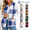 Blue-1, variant on Women's Plaid Fleece Vest, Crew Neck Sleeveless Cardigan Tops, Winter Warm No Hood Outerwear Vests with Pockets
