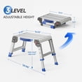 thumbnail image 4 of Taburete plegable ajustable Loyoda de aluminio de 30-40 cm, 4 of 7